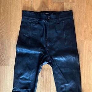J Brand high waisted leather skinny